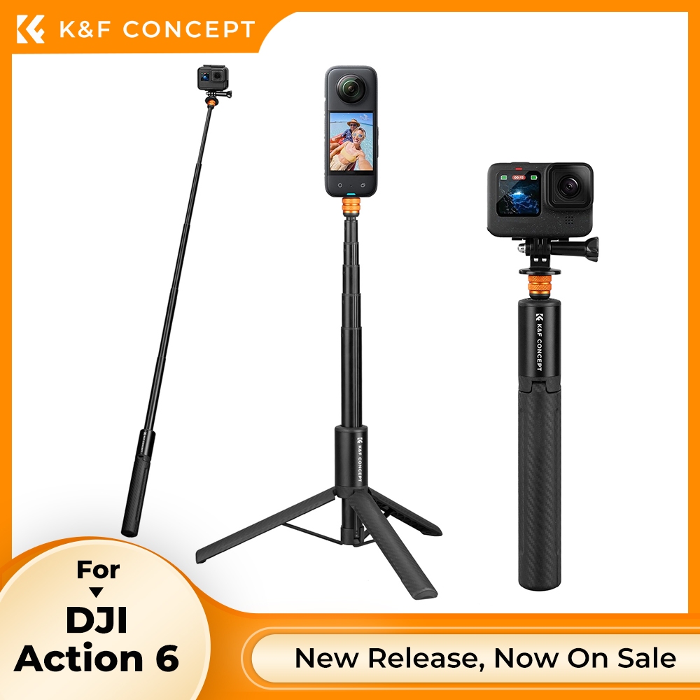 K&F CONCEPT MS21 Selfie Stick Tripod ขาตั้งกล้อง for DJI Pocket 3/Action 6/Insta