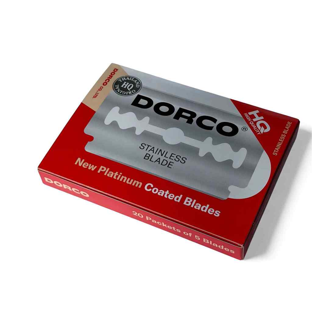 1แพคโฉมใหม่ แท้100% Dorco ใบมีดโกน ตราดรอโก้ ใบมีด 2คม ผลิตจากสแตนเลส อย่างดี 1แถวบรรจุ 100ใบ