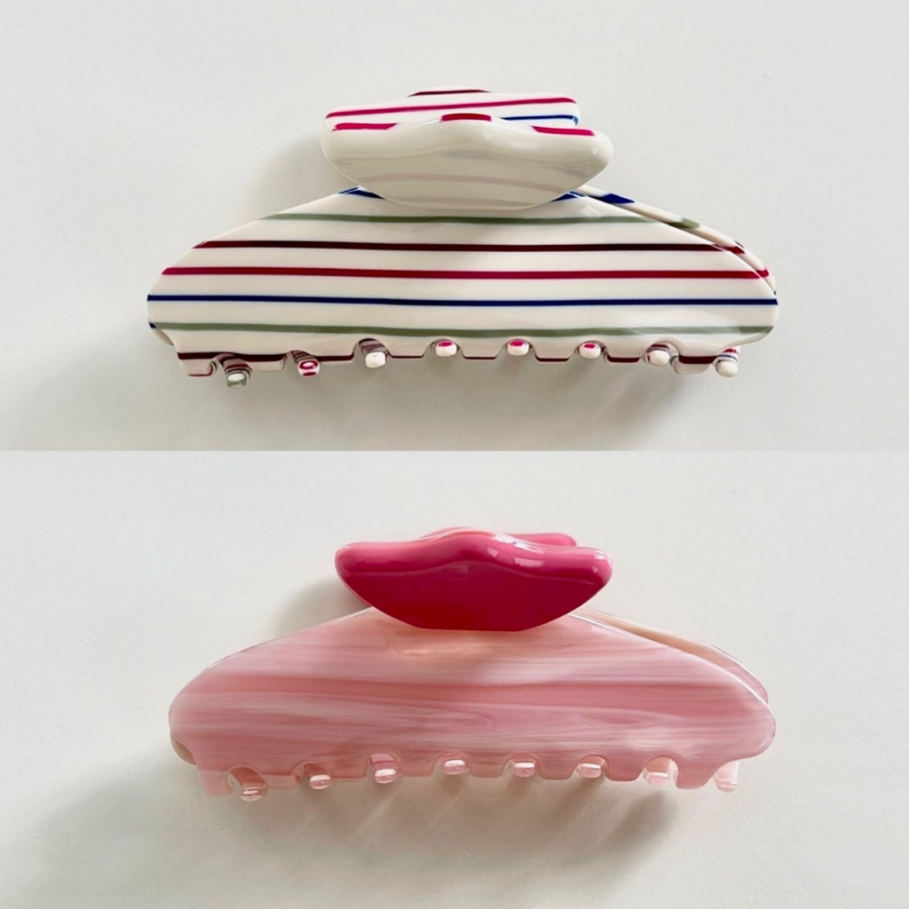 (PRE-ORDER 7-10 DAYS) gimmeblessed.co — Tail Colorful hair claw (Size 11 cm/ *เหมาะสำหรับผมปานกลาง-หนามาก)