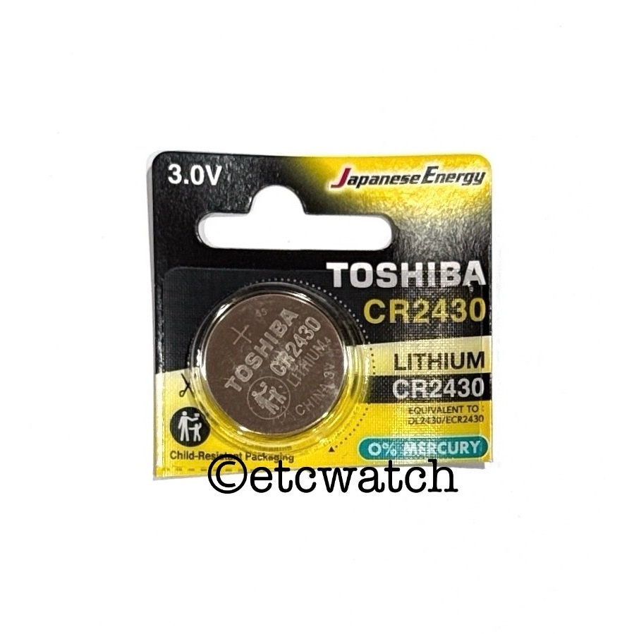 พร้อมส่ง> ถ่านกระดุม Toshiba CR2430 1 ก้อน
