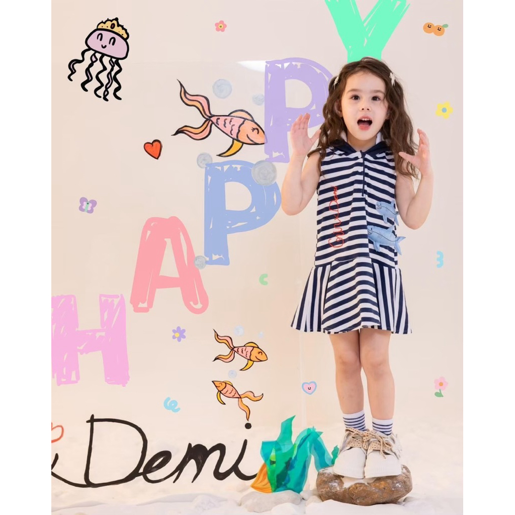 Demi ชุดเซ็ตเด็ก พี่น้อง คอลทะเล 9-12m