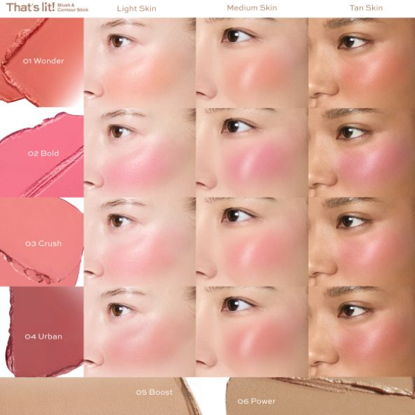 ใหม่ล่าสุด บลัชออนชนิดแท่ง คิวท์เพรส CUTE PRESS THAT'S LIT! FACE STICK 5กรัม - รูปที่ 3