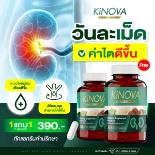 ผลิตภัณฑ์เสริมอาหาร คิโนว่า Kinova ดูแลสุขภาพไต (1กระปุก30แคปซูล)