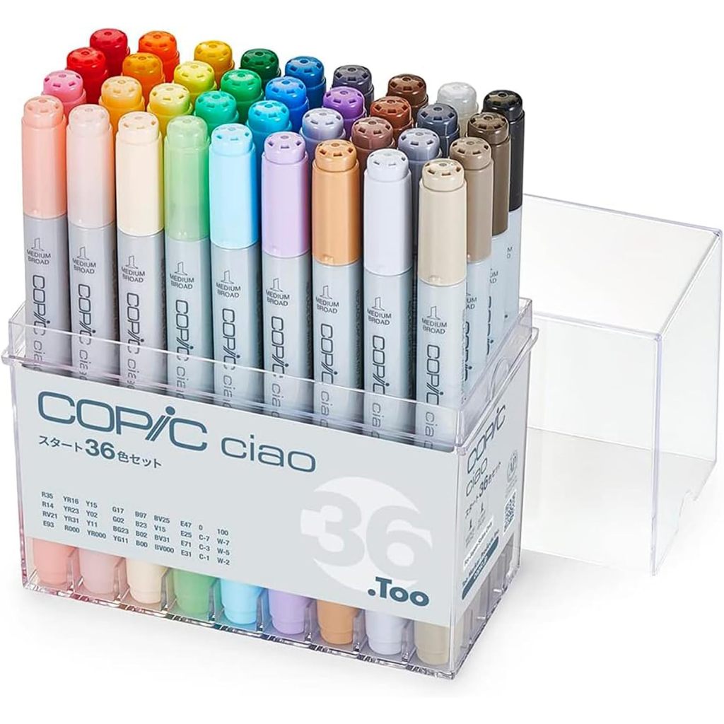 Too Copic Ciao Start ชุดปากกามาร์กเกอร์ มี 12/24/36 สีพร้อมภาพประกอบหลากสีสัน