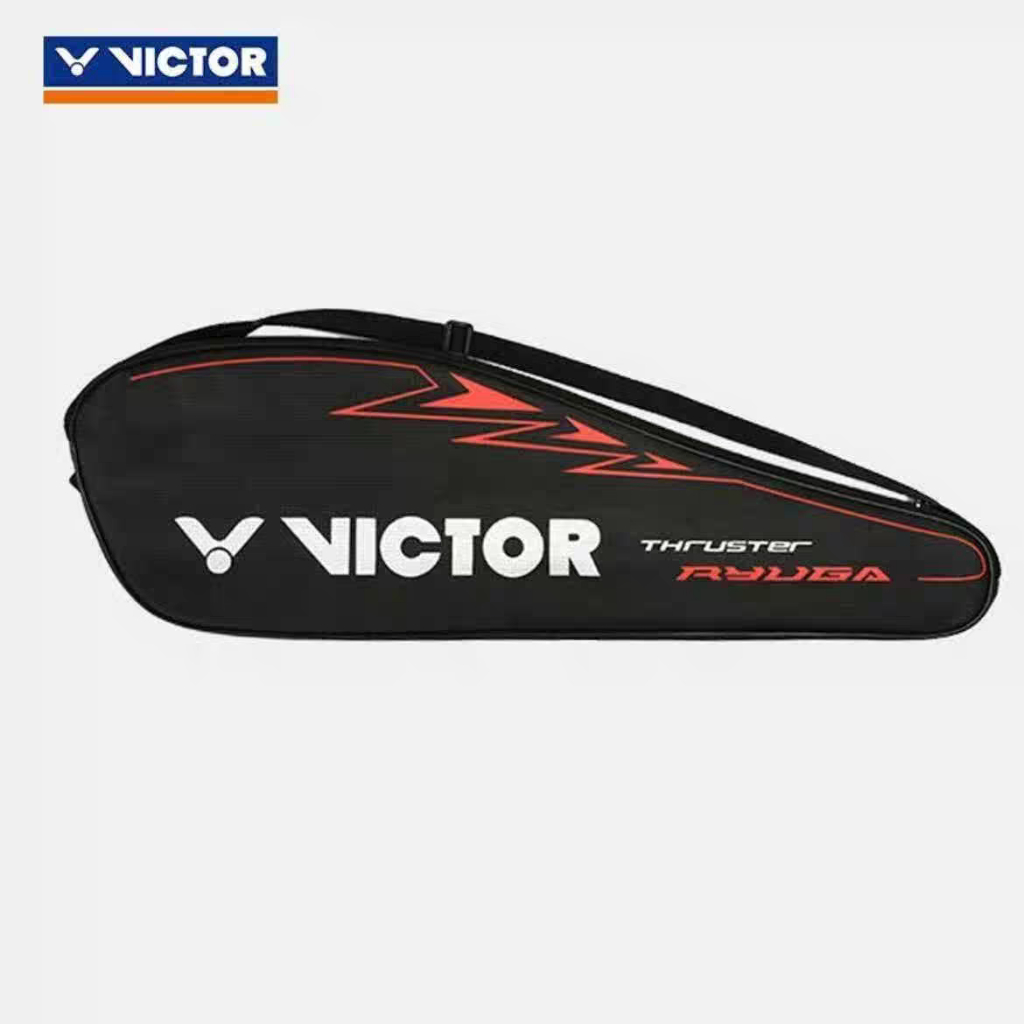 กระเป๋าใส่ไม้แบดมินตัน Victor กันน้ำและทนทาน ไนลอน + PU สะพายไหล่ข้างเดียว ใส่ไม้แบดมินตันได้ 2 อัน ขนาด 70×24×8 (สุ่ม)