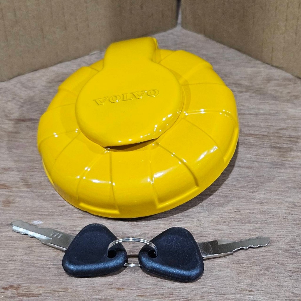 ฝาถังดีเซล วอลโว่  VOLVO EC210B/EC140B ตรงรุ่น ฝาถัง ฝาถังดีเซล อะไหล่แม็คโคร ฝาถังVOLVO อะไหล่volvo