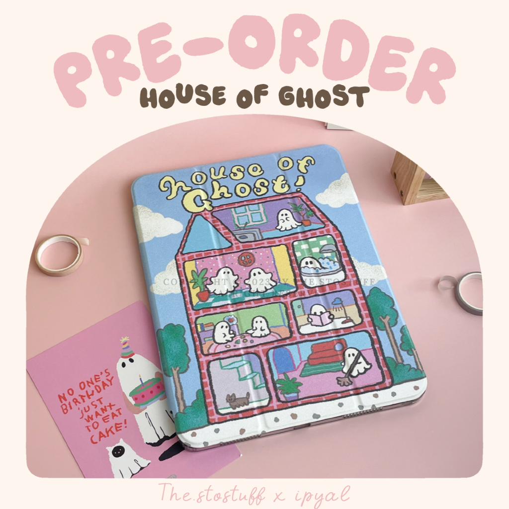 [ Pre-order ] ‘house of ghost’ the.stostuff x i.peach.you.a.lot ipad case