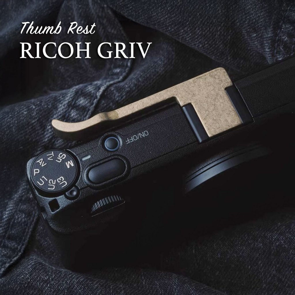 ที่พักนิ้ว Ricoh GRIV GR4 HDF ทองเหลือง Thumb grip Ricoh GR4 Brass จาก MostTap