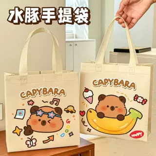 กระเป๋าถือ กระเป๋าผ้า สไตล์เกาหลี แฟชั่นมา การ์ตูน-น่ารัก พร้อมส่ง