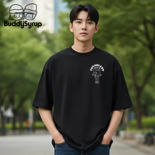 Buddysyrup เสื้อยืด Oversized (Classic Collection) - Introvert ผ้านุ่มอยู่ทรง ไม่ย้วย ระบายอากาศได้ดี
