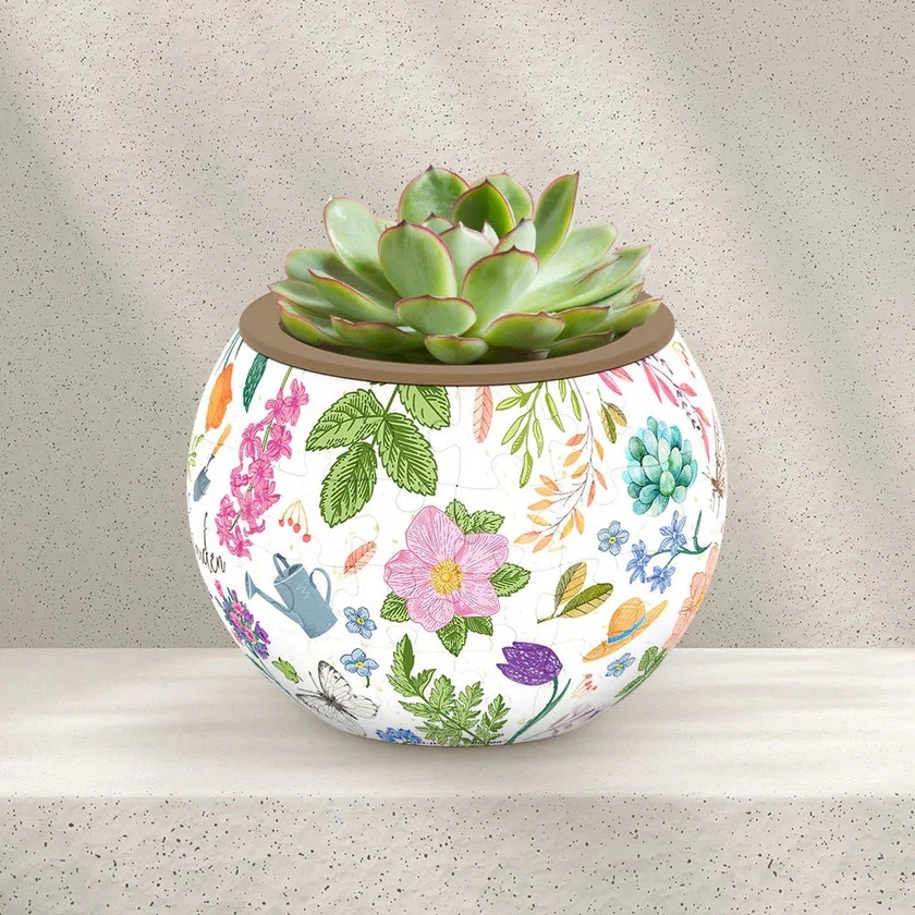 PINTOO: 3D Puzzle Pot - Little Garden (80 Pieces) [3D Plastic Jigsaw Puzzle]‎