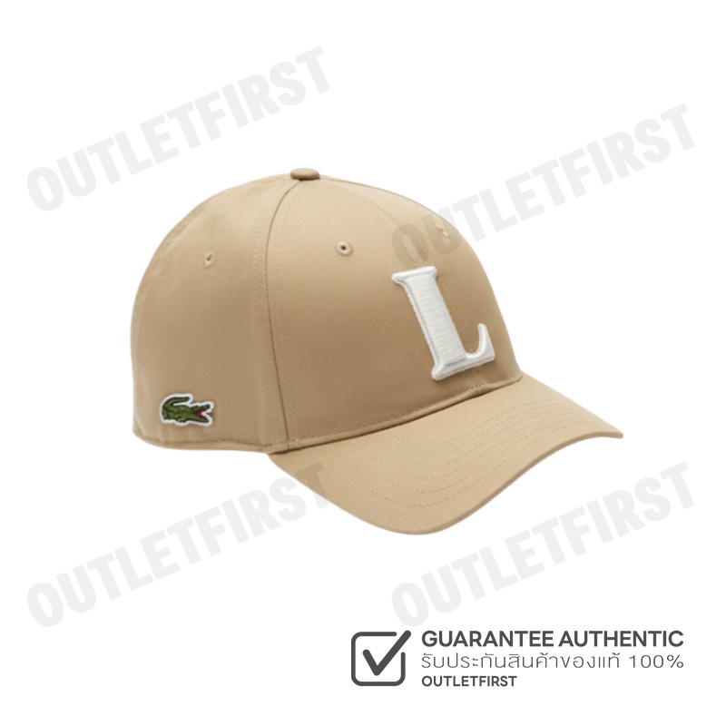 LACOSTE รุ่น UNISEX 3D EMBROIDERED BASEBALL CAP CODE: RK0342 10 02S หมวกแก็ป หมวกเบสบอล หมวกลาคอส