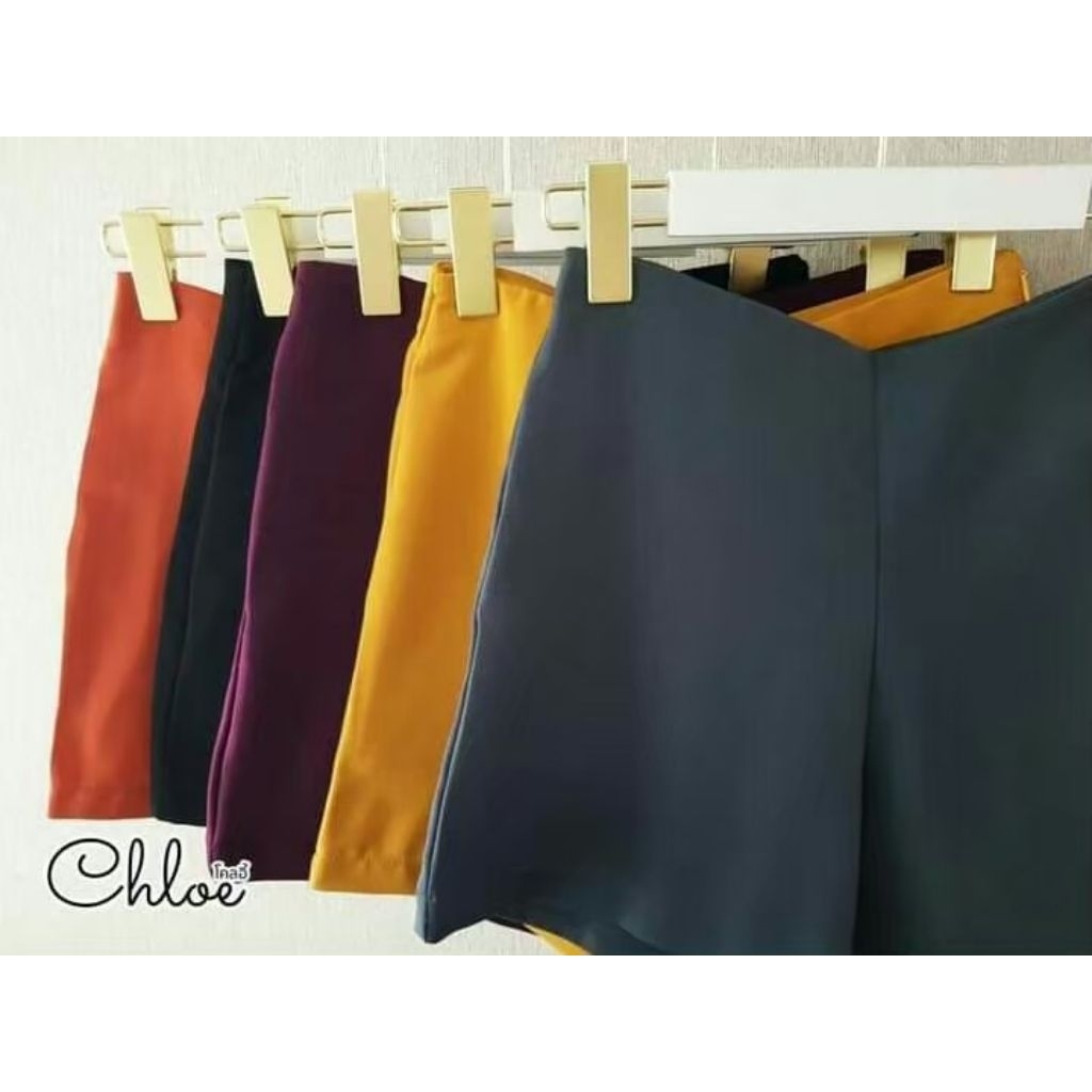 ขาสั้นเอวสูงผ้าฮานาโกะ Chloe มี16สี กดเลือกสี-ไซส์ งานฝีมือคนไทย โรงงานมาเอง! กางเกงใส่เที่ยว เดินห้าง มีซิปข้าง ใส่ง่าย ราคา ถูกที่สุด ดีลบีเคเค แกลเลอรีภาพที่ 3