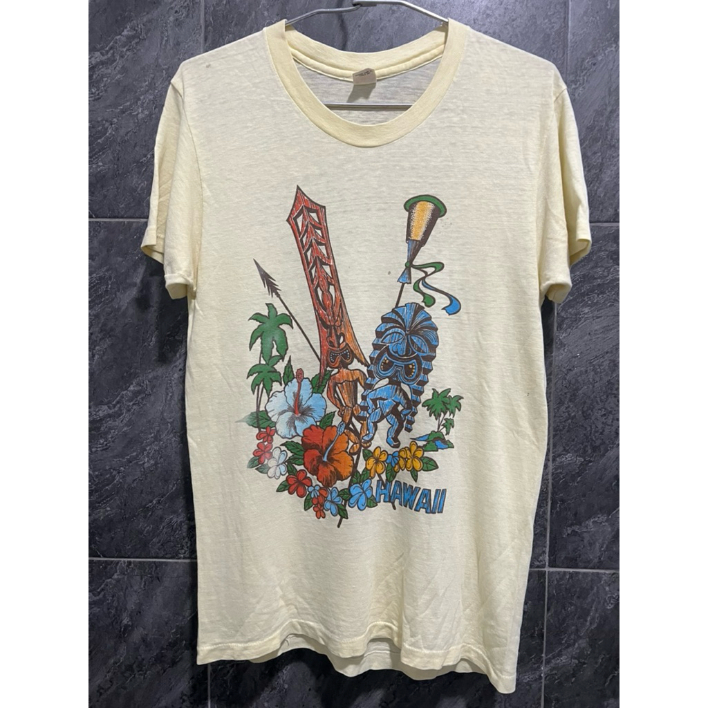 Vintage Hawaii tiki t shirt 70s’