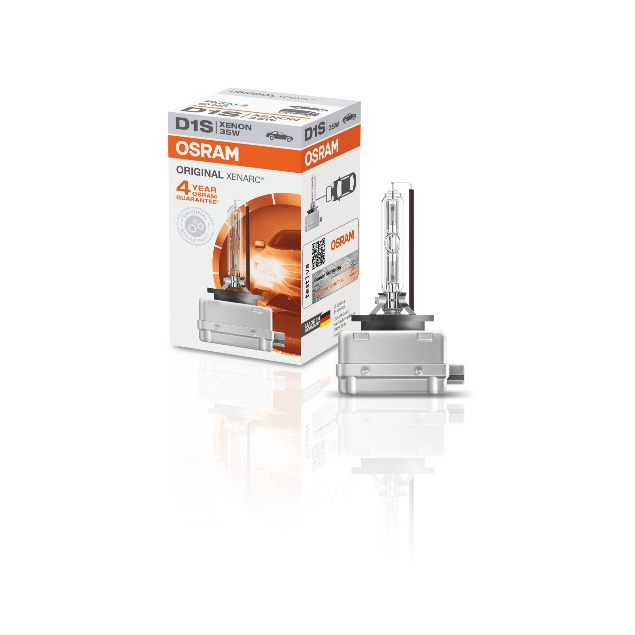 หลอดซีนอน  OSRAM  D1S  35W 12V Base : PK32D-2 made in GERMANY