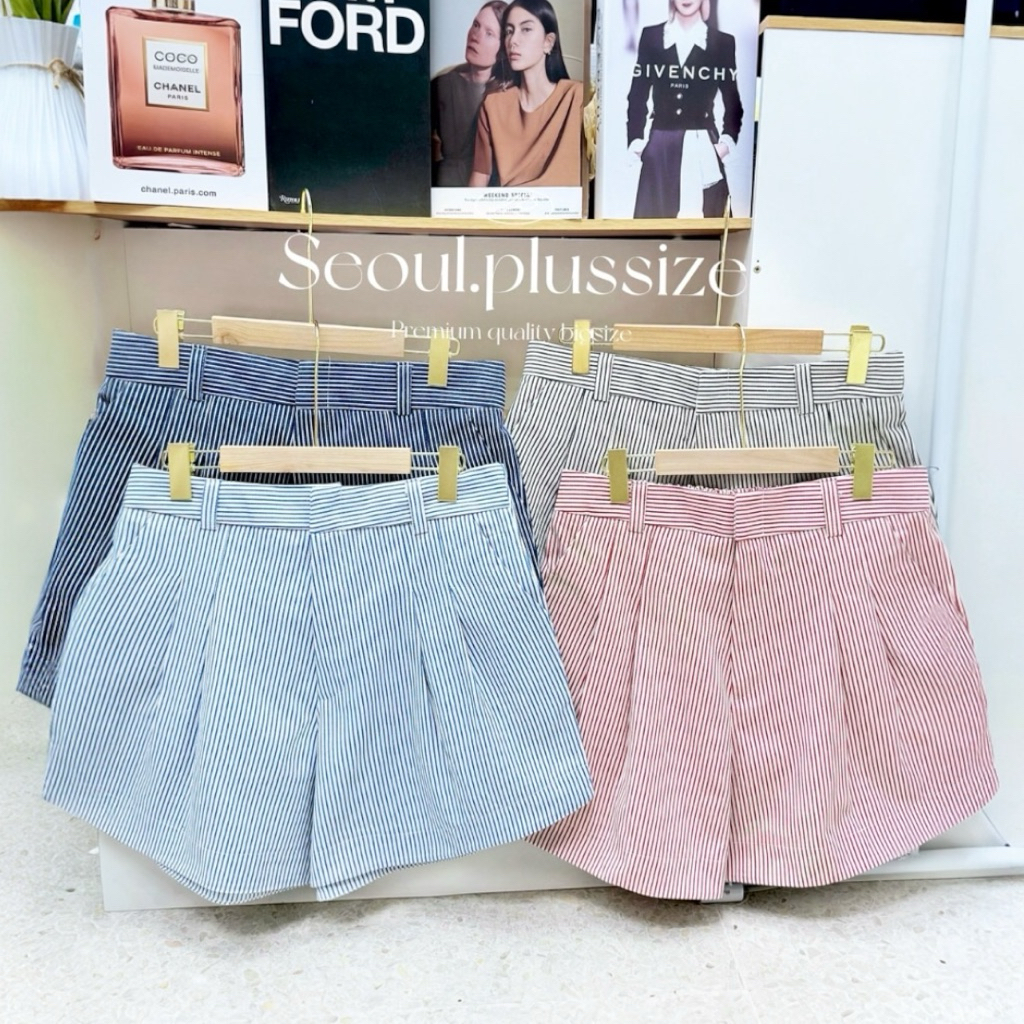 ✅เข้าเพิ่ม พร้อมส่งค่ะ/SP/ กางเกงลายริ้ว มีไซส์เอว36-60 ตัวฮิตตัวดัง ผ้ายีนส์ไม่หนามาก แพทเทิร์นใหญ่ ใส่สบาย เก็บทรงสวย