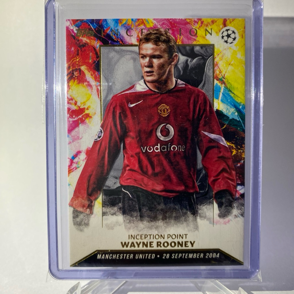 การ์ดนักฟุตบอล WAYNE ROONEY, MANCHESTER UNITED, INCEPTION, INCEPTION POINT, TOPPS 2024, 28 SEPTEMBER