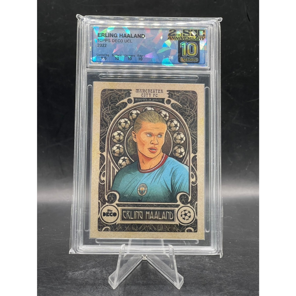 2022 Topps Deco UCL ERLING HAALAND Base Card SQC 10 PRISTINE 🔥 Goal Machine