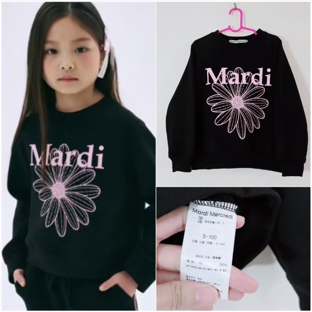 เสื้อสเวตเตอร์ แบรนด์ mardi แท้ 100% size 100