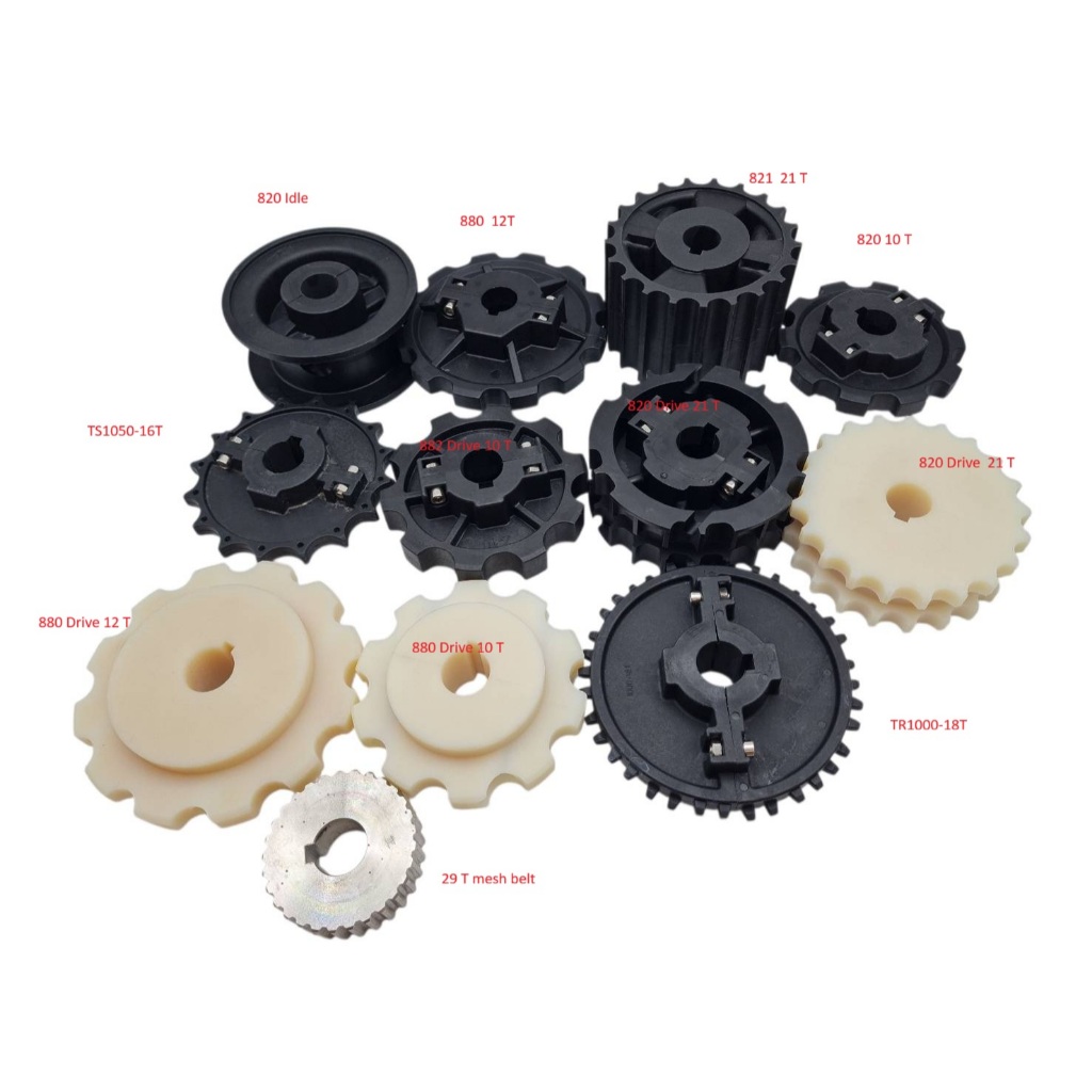 เฟืองขับสายพาน Top chain สำหรับงานซ่อมและสร้างสายพานลำเลียง Top chain Sprocket drive and idle