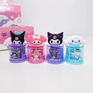 พร้อมส่ง💕 กบเหลาดินสอ มือหมุน 2รู ลายการ์ตูน เครื่องเขียน น่ารัก