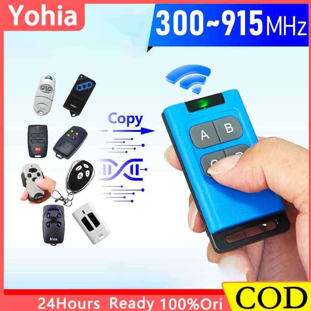 8 ปุ่มคัดลอก RF 315/330/390/433/868MHz, รีโมตคอนโทรลโคลน 8 ช่อง,ประตูโรงรถแบบพับเก็บได้ ประตู รองรับประตูม้วน
