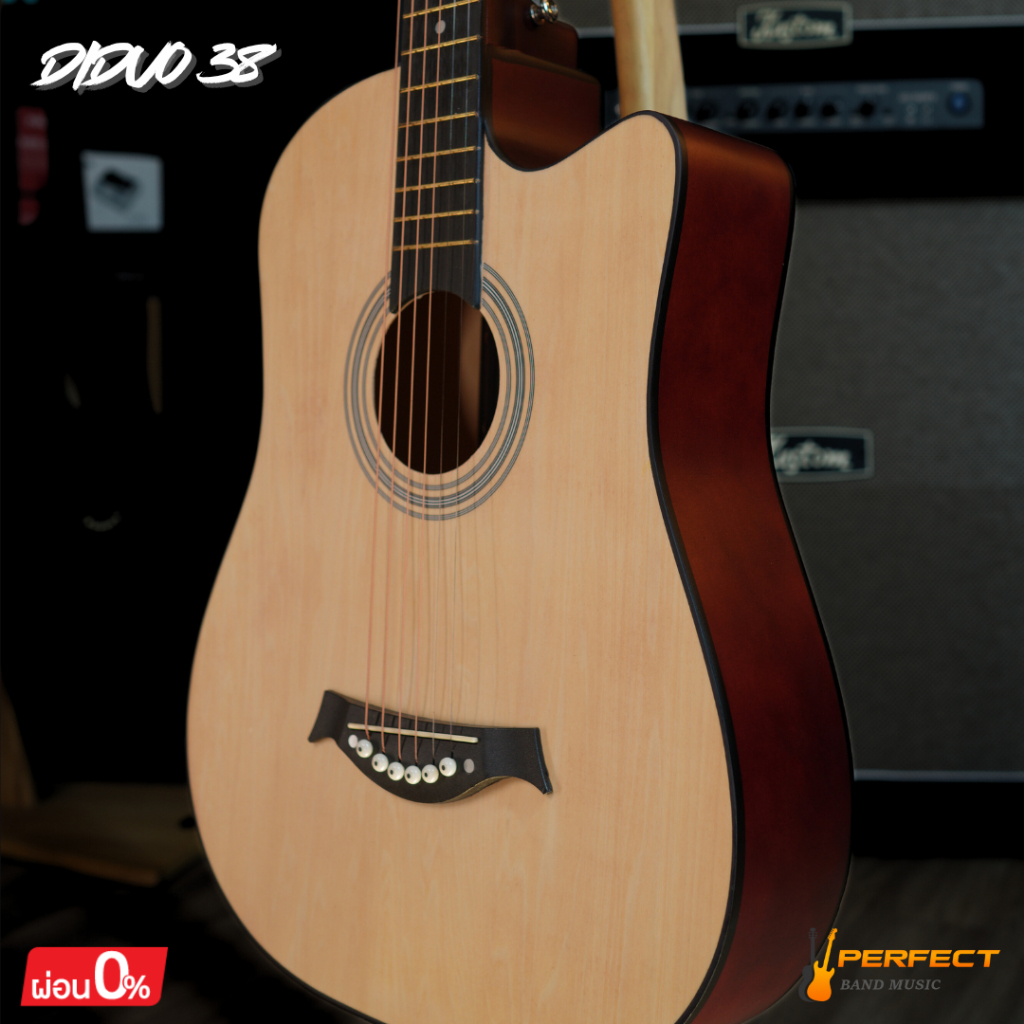Diduo 38 กีตาร์โปร่ง Diduo  Passion Previn ไซส์ 38 ของแท้ 100% ราคา ถูกที่สุด ดีลบีเคเค แกลเลอรีภาพที่ 7