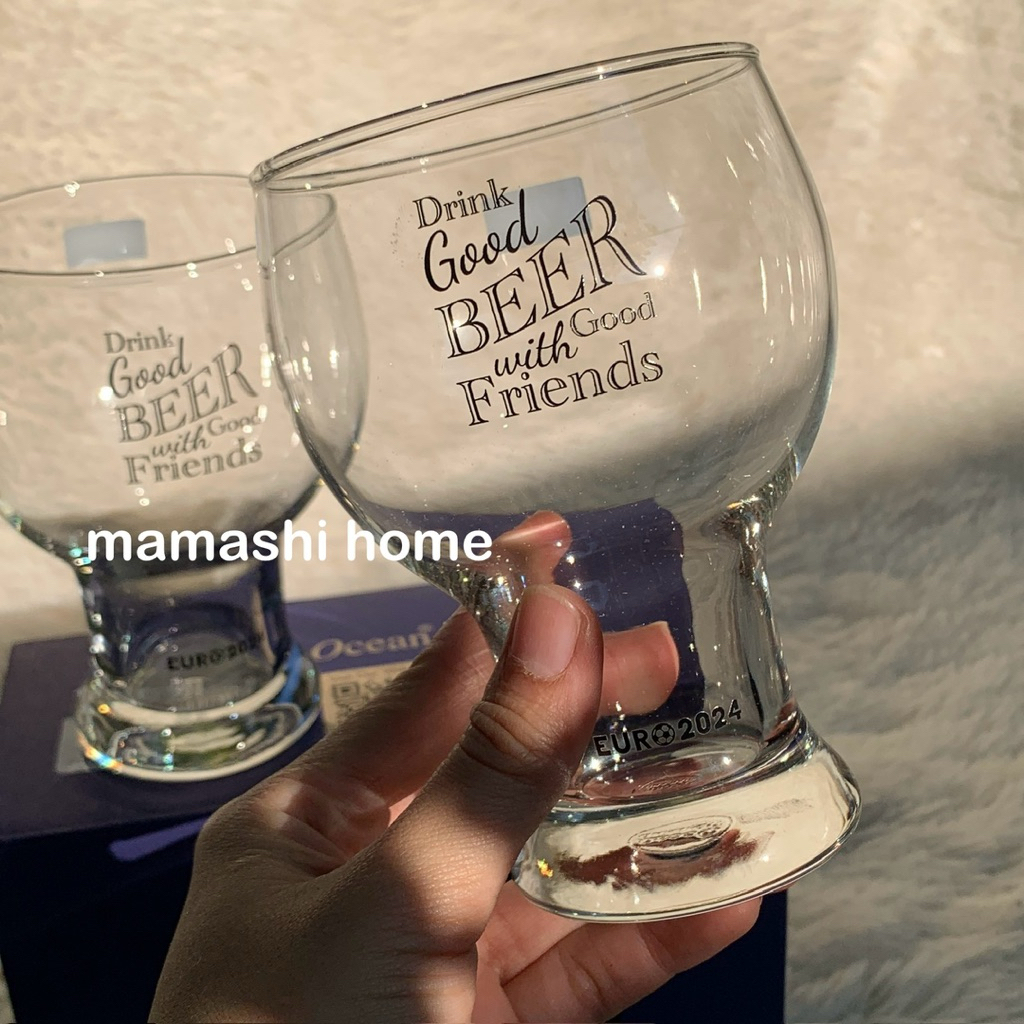 OCEAN EURO Bavaria Good Beer 455 ml 2 pcs โอเชียน แก้วกู๊ดเบียร์ 455 มล. แพ็ค 2 ชิ้น