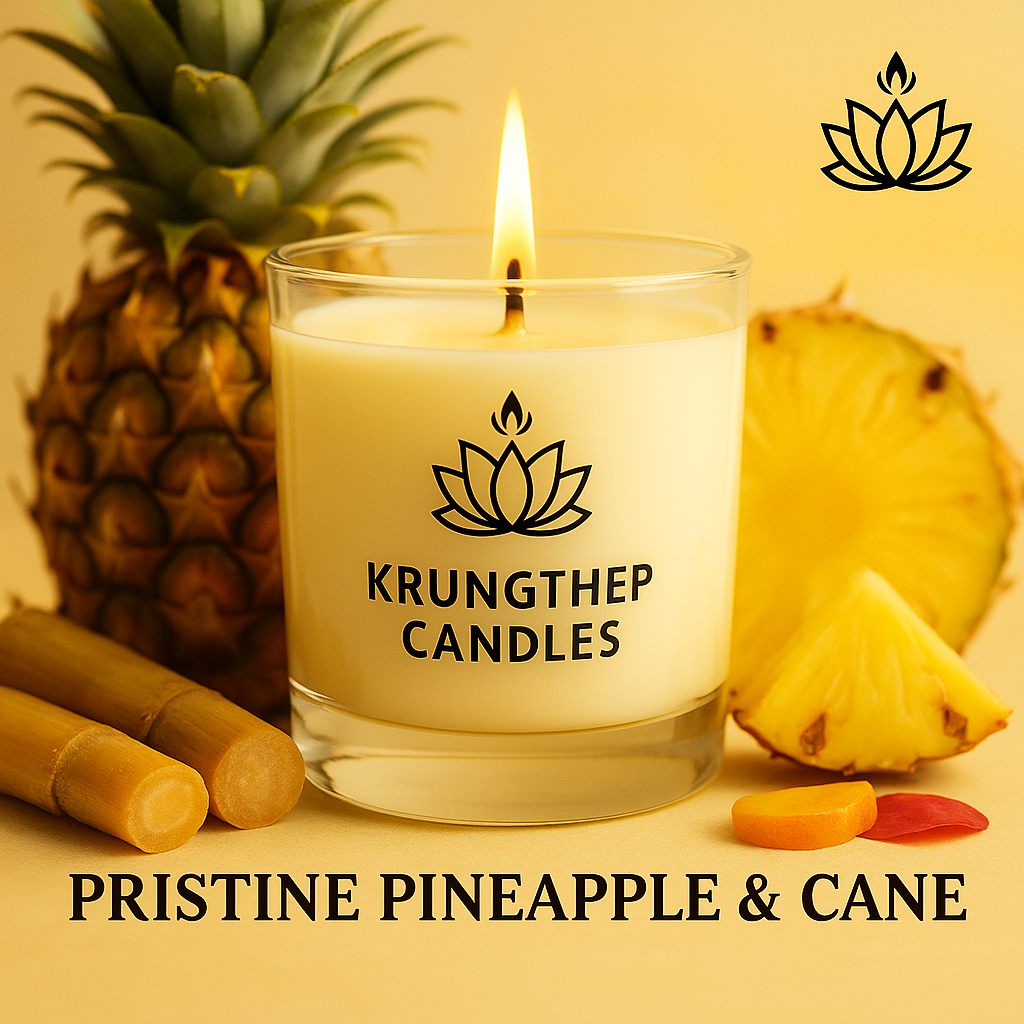 Pineapple Scented Soy Candles | 230ml | Long Burn | Strong Aroma & Fragrance | for Home or Gift