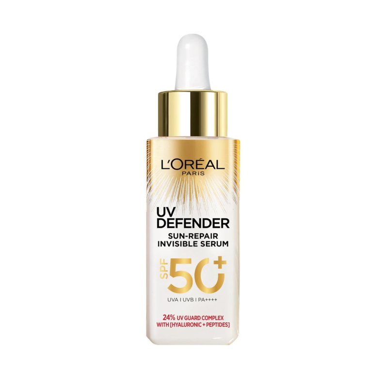 เซรั่มบำรุงผิว ลอรีอัล LOREAL UV DEFENDER SUN REPAIR INVISIBLE SERUM 30มล.