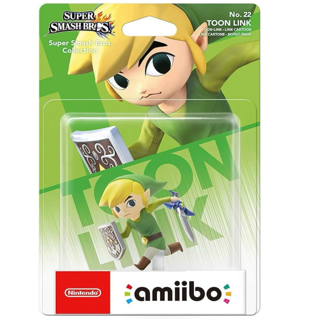 (สินค้าพร้อมส่ง) Nintendo amiibo - Toon Link : Super Smash Bros - Zelda Figure ของเล่น