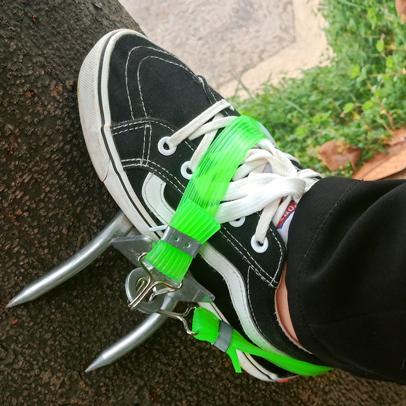 ที่ปีนต้นไม้ อุปกรณ์ปีนต้นไม้ รองเท้าปีนต้นไม้ เครื่องมือปีนต้นไม้ เครื่องมือปีนเสา เข็มขัด นิรภัย ปีนเสาช่วงที่ปรับได้ - รูปที่ 7