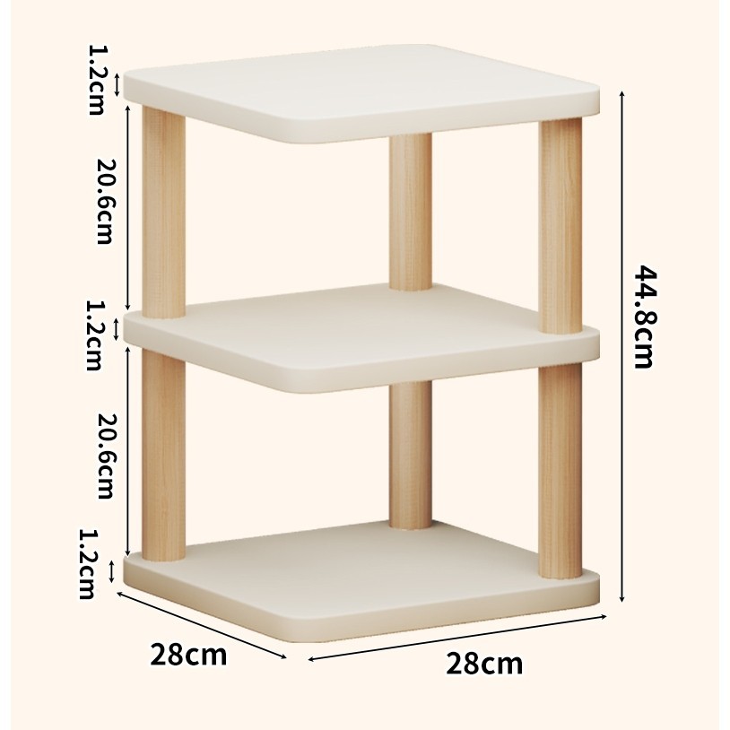 รุ่นไม้หนา ชั้นวางจอคอมพิวเตอร์ โต๊ะเล็กอเนกประสงค์ 50/60cm ชั้นวางคอมพิวเตอร์ที่วางจอคอมพิวเตอร์ - รูปที่ 6