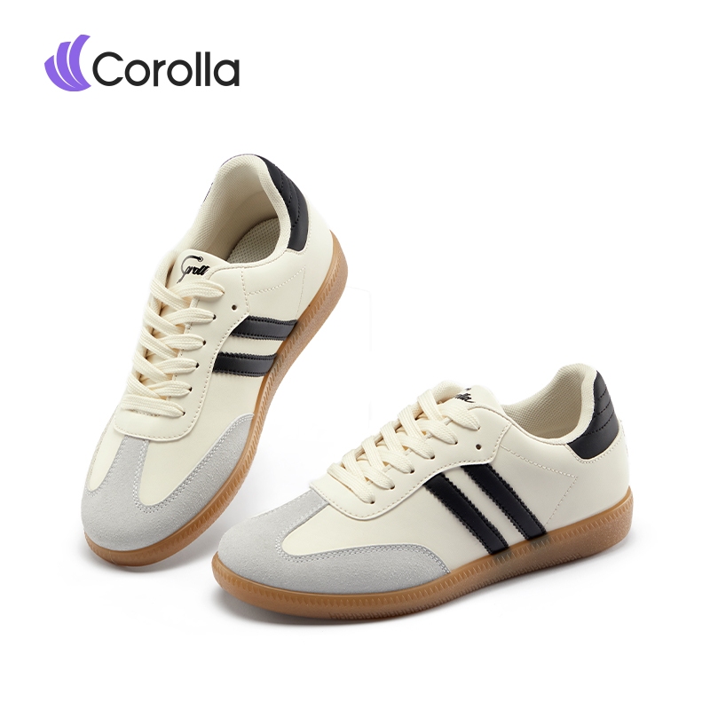 【รองเท้าคู่รัก】Corolla Ace Shoes รองเท้าผ้าใบลำลองส้นแบน สำหรับผู้ชาย และผู้หญิง ระบายอากาศดี ทนทาน 