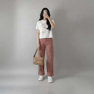 KEDS กระเป๋า รุ่น THE KEDS QUILT SHOULDER BAG สีน้ำตาล ( KF25ACB13003 )