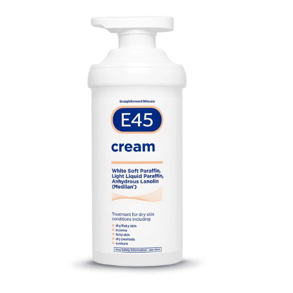 ครีม E45 Dermatological Cream Pump 500g ขวดปั๊ม นำเข้าจากอังกฤษ