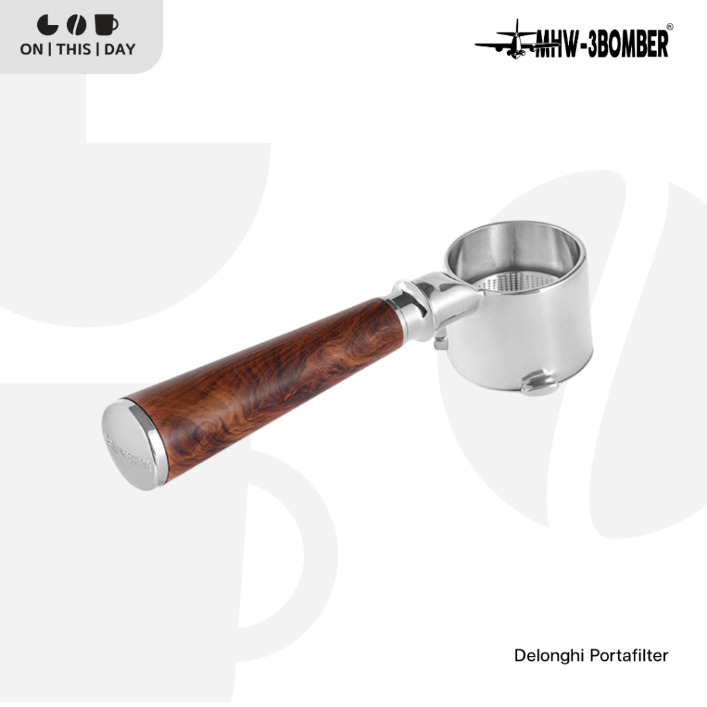MHW-3BOMBER Delonghi Portafilter ก้านชงกาแฟ Bottomless/Double spouts ขนาด 51 mm