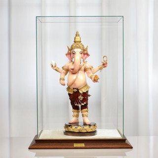 พระพิฆเนศ ปางยืน 4 กร ประทานพร สีเพ้นท์ด้วยมือ เสริม โชคลาภ …