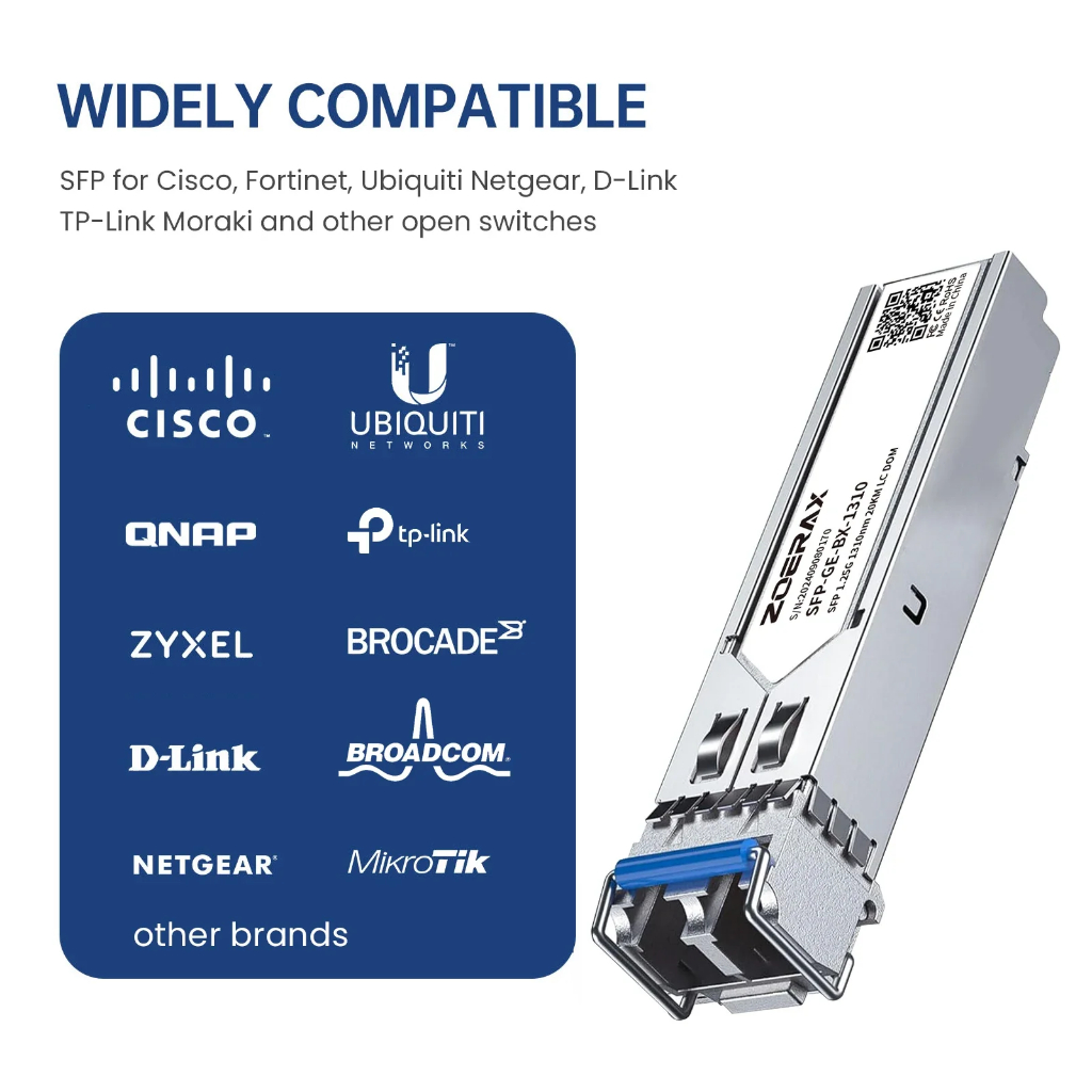 1.25G LC SFP Single-mode Duplex Optic Module LC Gigabit SFP Fiber Transceiver Module 1000 ฐาน LX 1310nm สูงสุด 20km DDM