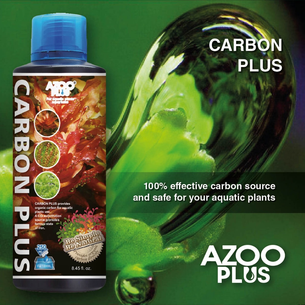 AZOO Carbon Plus คาร์บอนน้ำกำจัดตะไคร่ ช่วยพืชน้ำดูดซับ CO2 เพิ่มการเจริญเติบโต ไม้น้ำสีสด