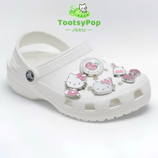 Totsypop 10ชิ้น/เซ็ต PA🍎ที่ติดรองเท้า มีหมุดให้ จิบบิท แต่งรองเท้า การ์ตูนน่ารัก รองเท้า อุปกรณ์เสริมรองเท้า