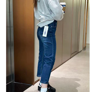 Beautified 👖🌻กางเกงยีนส์เอวสูง เนื้อผ้ายืดคุณภาพดี ทรงหลวมดูผอม ไซส์S-5XL👖🌻#V128#V129