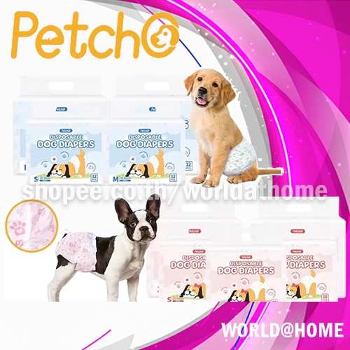 Petcho ผ้าอ้อมสุนัข/สัตว์เลี้ยง เพศผู้ เพศเมีย Dog Diapers