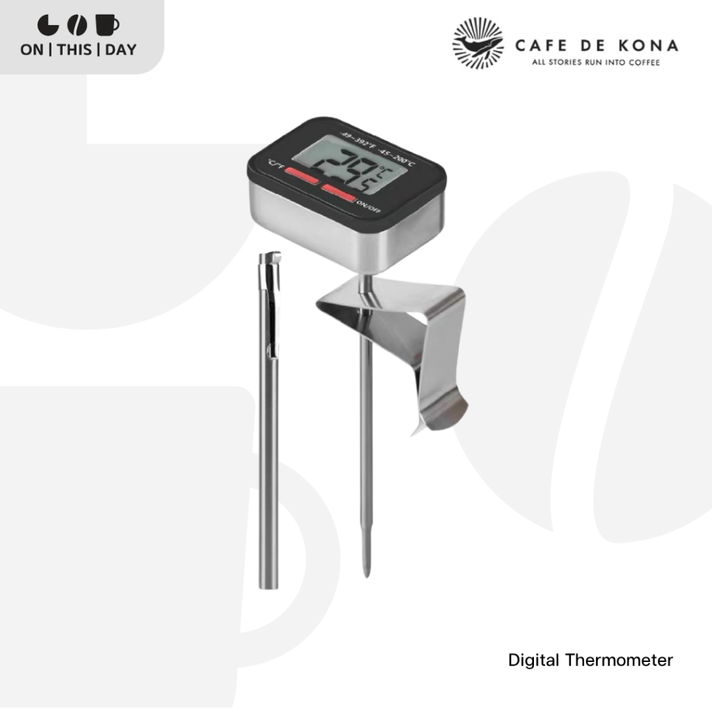 CAFEDE KONA Digital Thermometer เครื่องวัดอุณหภูมิสำหรับดริปกาแฟ