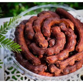 มะขามหวานสีทอง แกะเปลือก 1 กล่อง  นน กล่องละ 600 กรัม