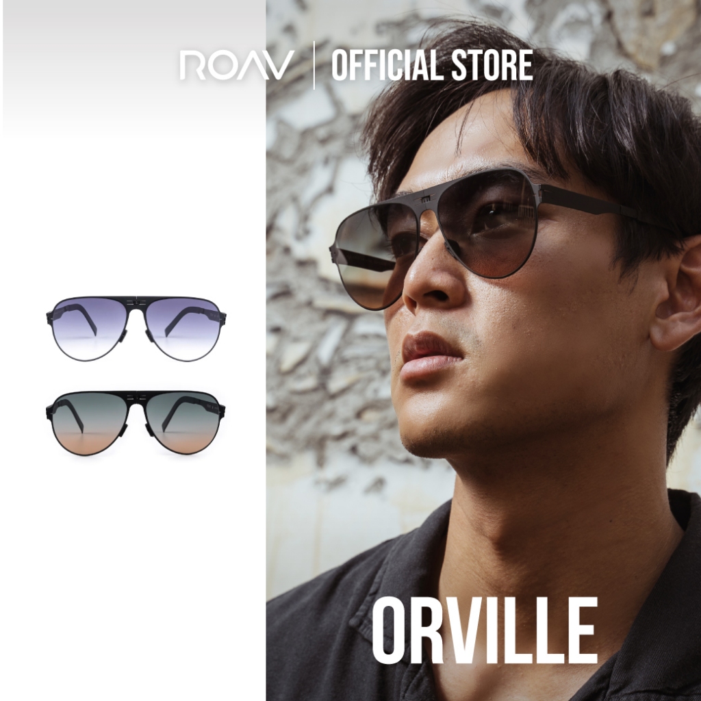 แว่นพับได้ ROAV รุ่น ORVILLE (แว่นกันแดด) เลนส์โพลาไลซ์ ป้องกันรังสี UV