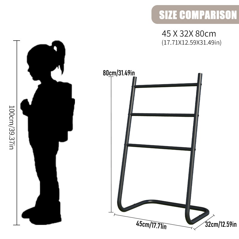 ราวตากผ้าเช็ดตัว 3ช่อง ประกอบง่าย กันน้ำ สำหรับคอนโด รางตากแข็งแรง - รูปที่ 6