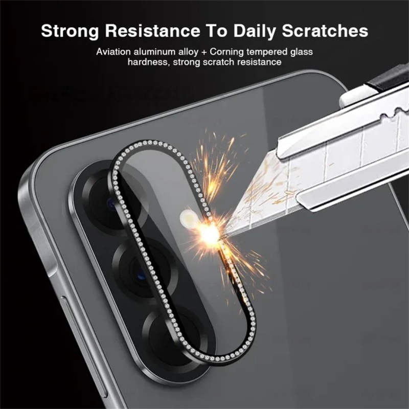 Diamond Film For Samsung A56 5g/A36/A26 Camera Lens Protector Anti-scratch Film For Samsung A36/A56 Tempered Lens Film - รูปที่ 2