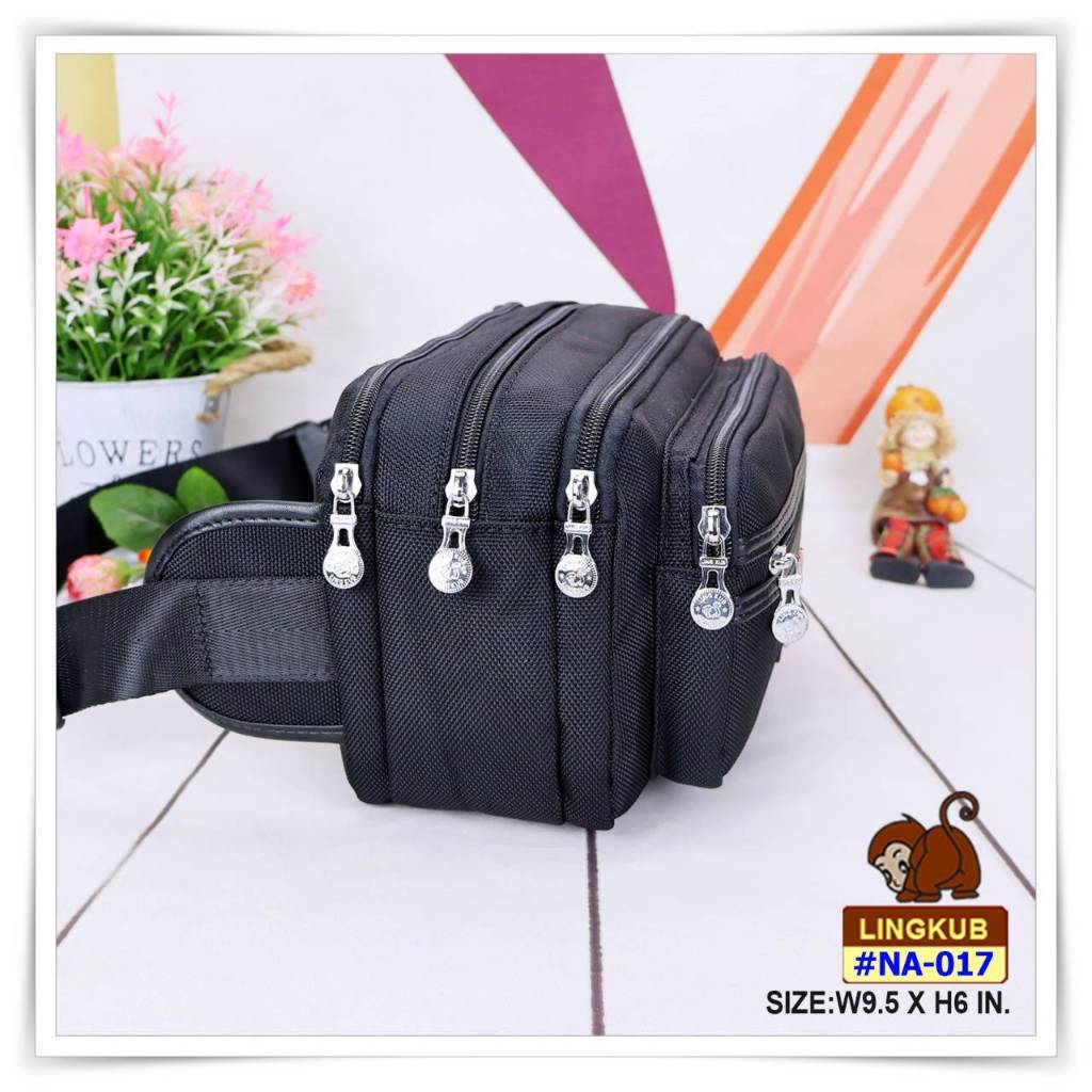 กระเป๋าคาดเอว ผ้านาโน NA-017 ยี่ห้อ LING KUB #คาดเอวแม่ค้า #กระเป๋าคาดเอว #คาดเอวขายของ - รูปที่ 5