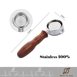 Bottomless Portafilter Stainless for E61,WPM,Gaggia,La Marzocco / ด้ามชงกาแฟ สแตนเลท100% พร้อมBasket